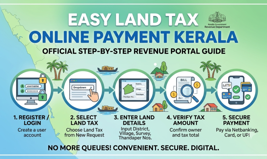 Pay Land Tax Online in Kerala: Instantly Clear Property Dues