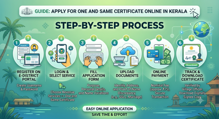 How to Get a One and Same Certificate Online in Kerala: 6 Easy Steps