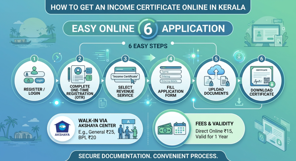How to Get an Income Certificate Online in Kerala