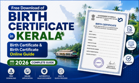 Free Download of Birth Certificate in Kerala