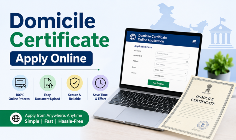 Domicile Certificate Online: Complete Step-by-Step Guide (2026)