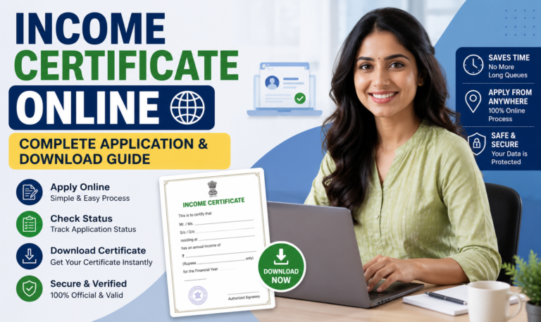 Income Certificate Online: Complete Application and Download Guide (2026)