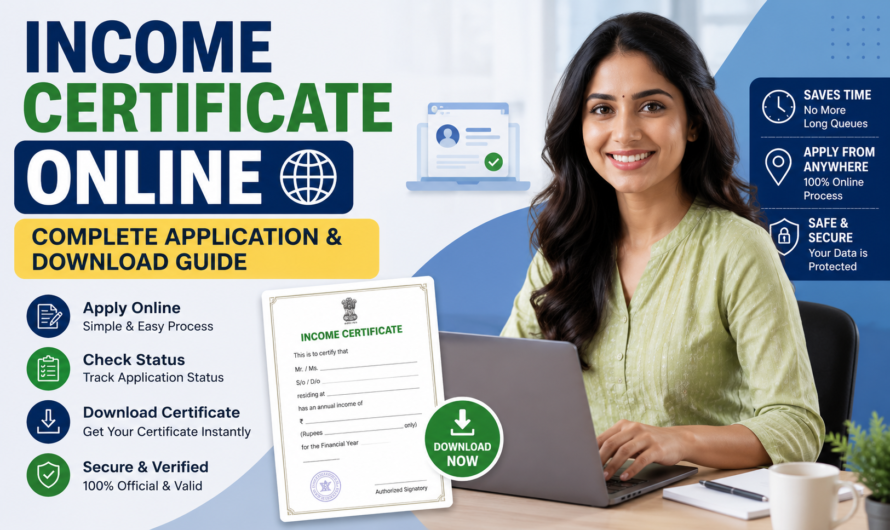 Income Certificate Online: Complete Application and Download Guide (2026)