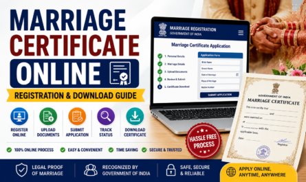 Marriage Certificate Online