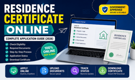Residence Certificate Online