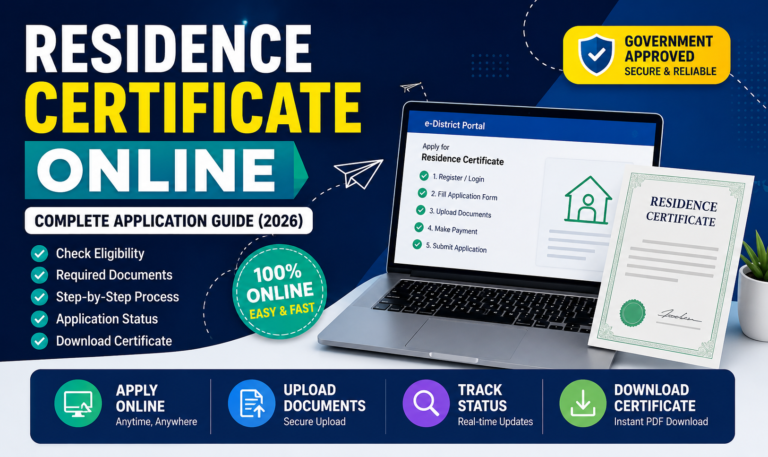 Residence Certificate Online: Complete Application Guide (2026)