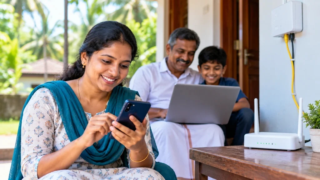 K-FON Free Wi-Fi Eligible Customers checking free internet access in Kerala